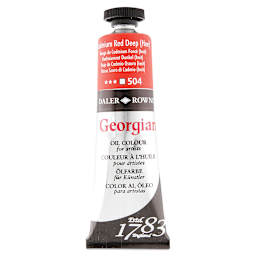 Daler-Rowney Georgian Oil Color - Cadmium Red Deep Hue, 38 ml tube