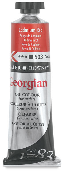 Daler-Rowney Georgian Oil Color - Cadmium Red, 38 ml tube