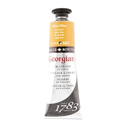 Daler-Rowney Georgian Oil Color - Yellow Ochre, 38 ml tube