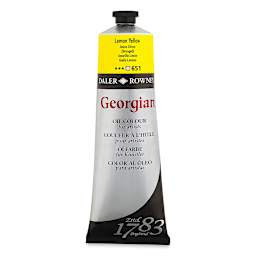 Daler-Rowney Georgian Oil Color - Lemon Yellow, 225 ml tube