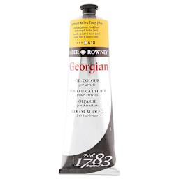 Daler-Rowney Georgian Oil Color - Cadmium Yellow Deep Hue, 225 ml tube