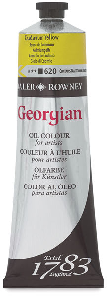 Daler-Rowney Georgian Oil Color - Cadmium Yellow, 225 ml tube