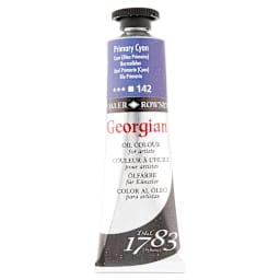 Daler-Rowney Georgian Oil Color - Primary Cyan, 38 ml tube