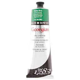 Daler-Rowney Georgian Oil Paints - Upright tube of Viridian Hue shown