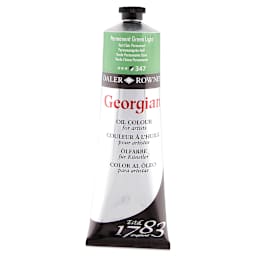 Daler-Rowney Georgian Oil Color - Permanent Light Green, 225 ml tube