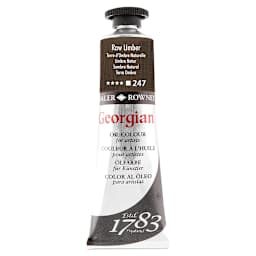 Daler-Rowney Georgian Oil Color - Raw Umber, 38 ml tube