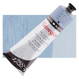 Daler-Rowney Georgian Oil Color - Blue Grey, 225 ml tube and swatch