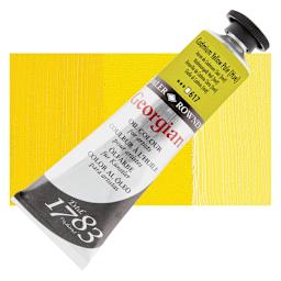 Daler-Rowney Georgian Oil Color - Cadmium Yellow Pale Hue, 38 ml tube and swatch