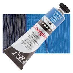 Daler-Rowney Georgian Oil Color - Cobalt Blue, 38 ml tube and swatch