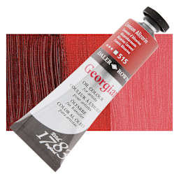 Daler-Rowney Georgian Oil Color - Crimson Alizarin, 38 ml tube and swatch