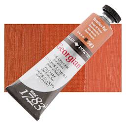 Daler-Rowney Georgian Oil Color - Venetian Red, 38 ml tube and swatch
