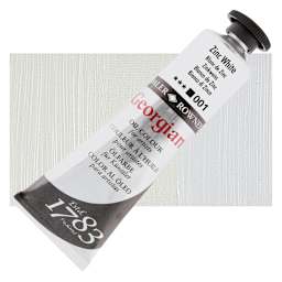 Daler-Rowney Georgian Oil Color - Zinc White, 38 ml tube and swatch