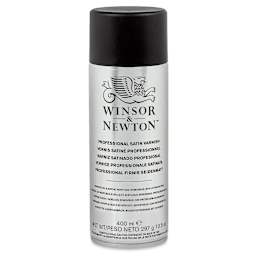 Winsor & Newton Artists' Spray Varnishes - Front of Satin Varnish spray can