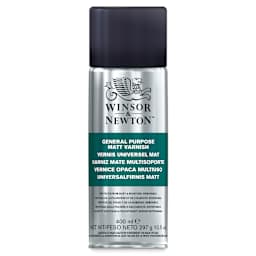 Winsor & Newton General Purpose Spray Varnish - Front view of Matt finish Spray Can