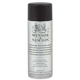 Winsor & Newton Artists' Spray Varnishes - Front of Retouch Gloss Varnish spray can