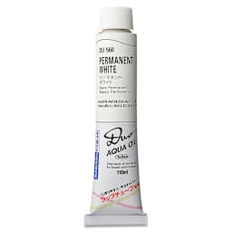 Holbein Duo Aqua Water Soluble Oils - Permanent White, 110 ml tube