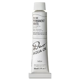 Holbein Duo Aqua Water Soluble Oils - Permanent White, 50 ml tube