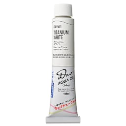 Holbein Duo Aqua Water Soluble Oils - Titanium White, 110 ml tube