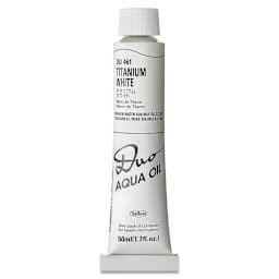 Holbein Duo Aqua Water Soluble Oils - Titanium White, 50 ml tube