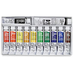 Holbein Duo Aqua Water Soluble Oils - Assorted, Set of 12 colors, 20 ml tubes