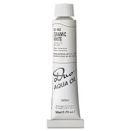 Holbein Duo Aqua Water Soluble Oils - Ceramic White, 50 ml tube