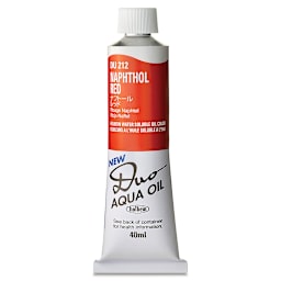 Holbein Duo Aqua Water Soluble Oils - Naphthol Red, 40 ml tube
