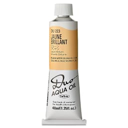 Holbein Duo Aqua Water Soluble Oils - Jaune Brilliant, 40 ml tube