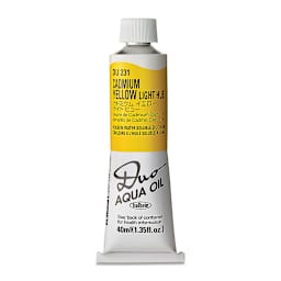 Holbein Duo Aqua Water Soluble Oils - Cadmium Yellow Light Hue, 40 ml tube