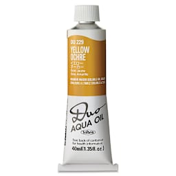 Holbein Duo Aqua Water Soluble Oils - Yellow Ochre, 40 ml tube
