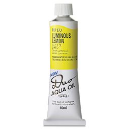 Holbein Duo Aqua Water Soluble Oils - Luminous Lemon, 40 ml tube