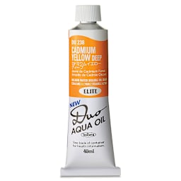 Holbein Duo Aqua Water Soluble Oils - Cadmium Yellow Deep, 40 ml tube