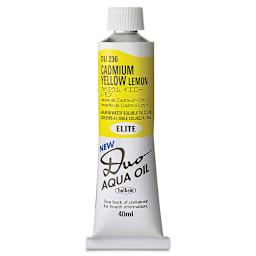 Holbein Duo Aqua Water Soluble Oils - Cadmium Yellow Lemon, 40 ml tube