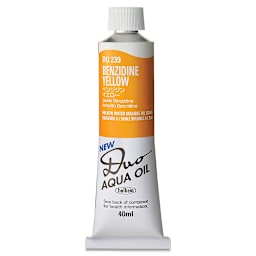 Holbein Duo Aqua Water Soluble Oils - Benzidine Yellow, 40 ml tube