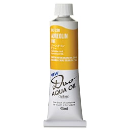 Holbein Duo Aqua Water Soluble Oils - Aureolin Hue, 40 ml tube
