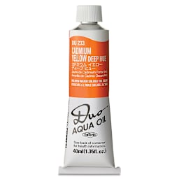 Holbein Duo Aqua Water Soluble Oils - Cadmium Yellow Deep Hue, 40 ml tube