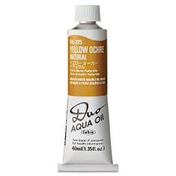 Holbein Duo Aqua Water Soluble Oils - Yellow Ochre Natural, 40 ml tube