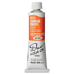 Holbein Duo Aqua Water Soluble Oils - Cadmium Orange, 40 ml tube