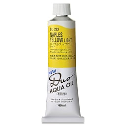 Holbein Duo Aqua Water Soluble Oils - Naples Yellow Light, 40 ml tube