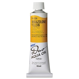 Holbein Duo Aqua Water Soluble Oils - Imidazolone Yellow, 40 ml tube