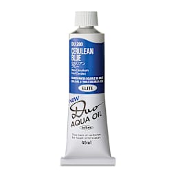 Holbein Duo Aqua Water Soluble Oils - Cerulean Blue, 40 ml tube