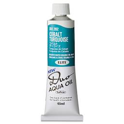 Holbein Duo Aqua Water Soluble Oils - Cobalt Turquoise, 40 ml tube