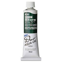Holbein Duo Aqua Water Soluble Oils - Cadmium Green Deep Hue, 40 ml tube
