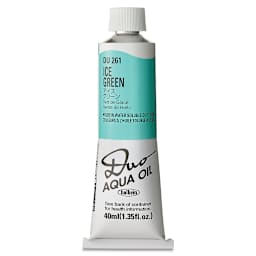 Holbein Duo Aqua Water Soluble Oils - Ice Green, 40 ml tube