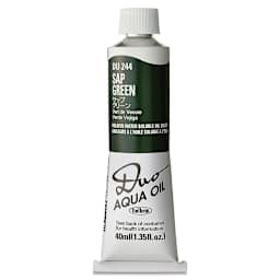 Holbein Duo Aqua Water Soluble Oils - Sap Green, 40 ml tube