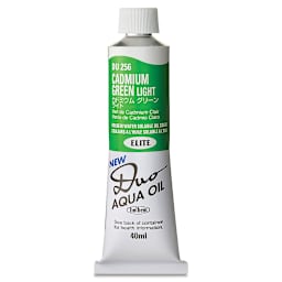 Holbein Duo Aqua Water Soluble Oils - Cadmium Green Light, 40 ml tube