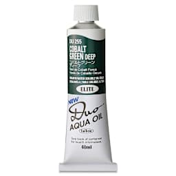 Holbein Duo Aqua Water Soluble Oils - Cobalt Green Deep, 40 ml tube