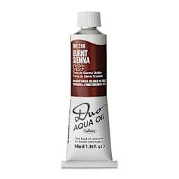 Holbein Duo Aqua Water Soluble Oils - Burnt Sienna, 40 ml tube