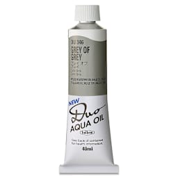 Holbein Duo Aqua Water Soluble Oils - Gray of Gray, 40 ml tube