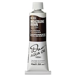Holbein Duo Aqua Water Soluble Oils - Imidazolone Brown, 40 ml tube