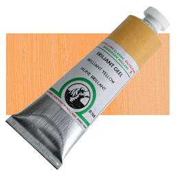 Old Holland Classic Oil Color - Brilliant Yellow, 40 ml tube and swatch